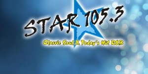 STAR 105.3 radio logo with blue star